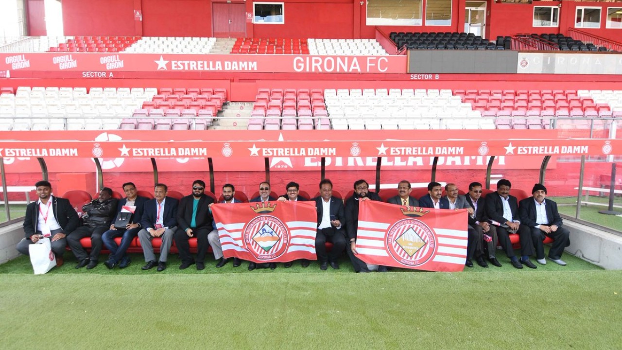 The India and UAE ESPA subsidiaries create the first international supporters club of Girona FC
